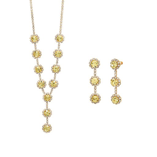 Set örhängen och halsband