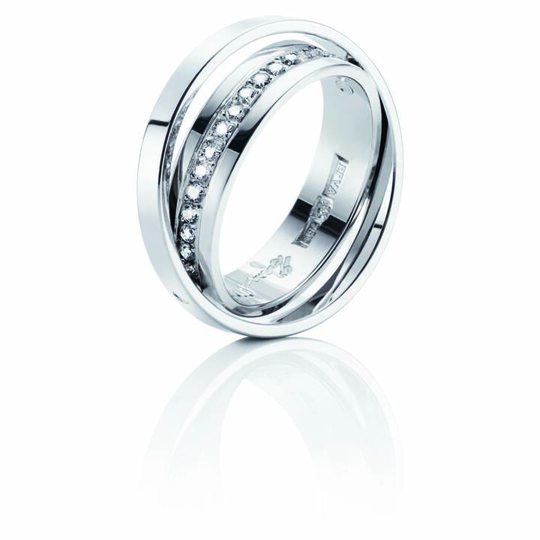 Two Of Us & Stars Ring Vitguld