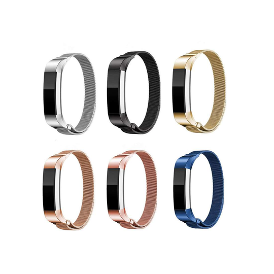 Milanese loop armband kompatibelt med Fitbit Alta HR