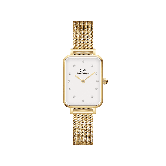 Daniel Wellington DW Klocka Quadro Lumine Pressed Evergold 20x26mm Gold