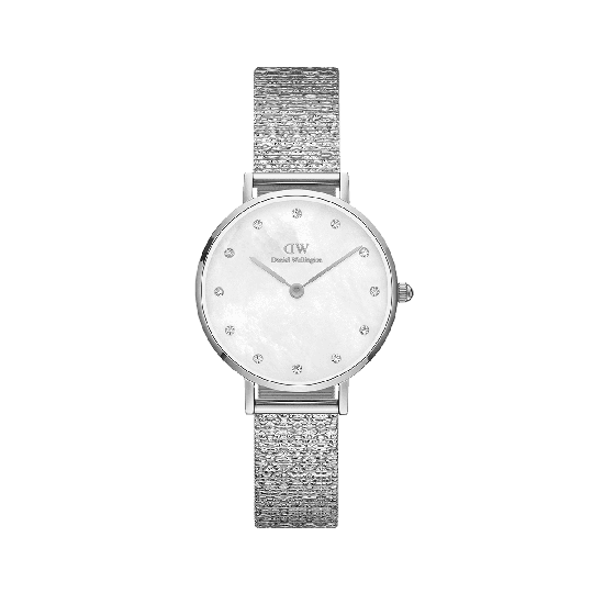 Daniel Wellington DW Klocka Petite Lumine Pressed Piano 28mm Silver
