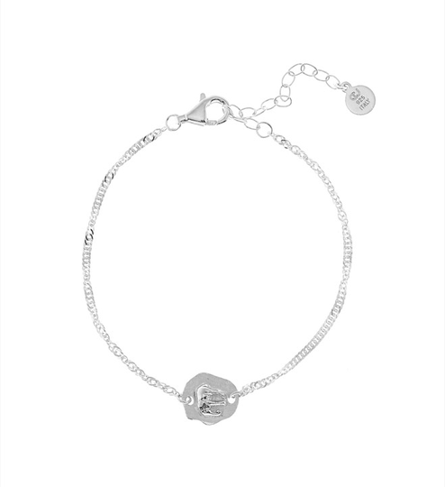 Two Elephant brace armband - Silver