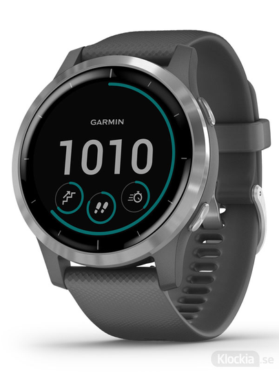 Garmin vívoactive 4 45mm - Skuggrå med silverdetaljer
