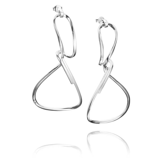 Twisting Örhänge Silver