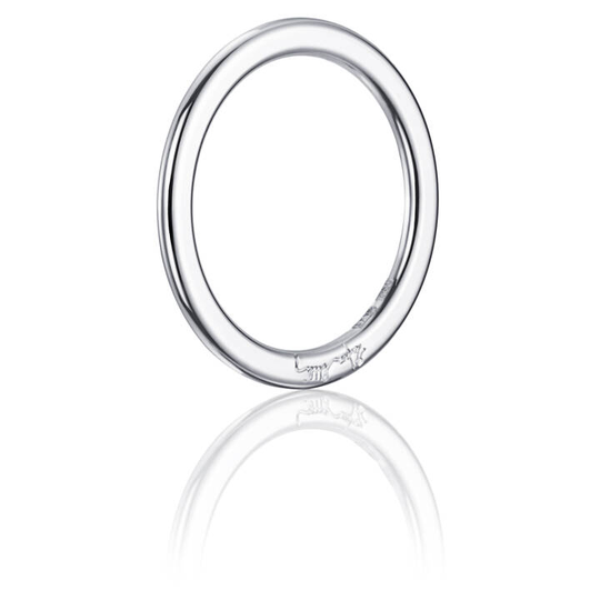 Love Bead Band Ring Vitguld