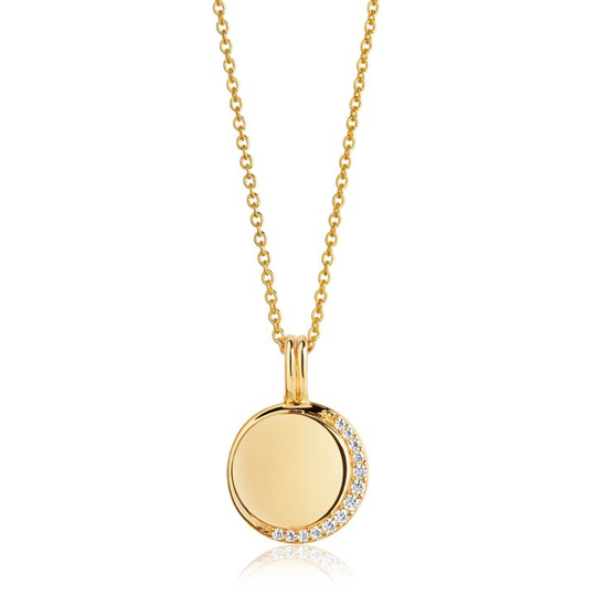 PORTOFINO halsband vita Zirkoner (guld)