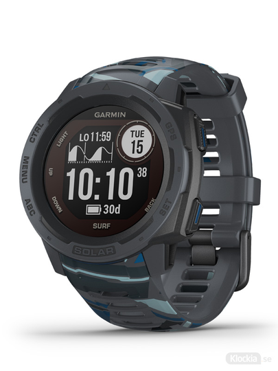 GARMIN Instinct Solar Surf, Mörkgrå blåmelerad