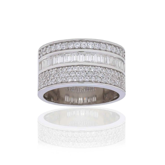 CORTE GRANDE ring IA vita Zirkoner (silver)