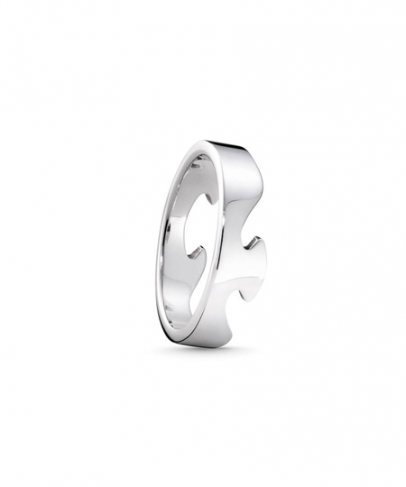 FUSION END Ring Vitguld
