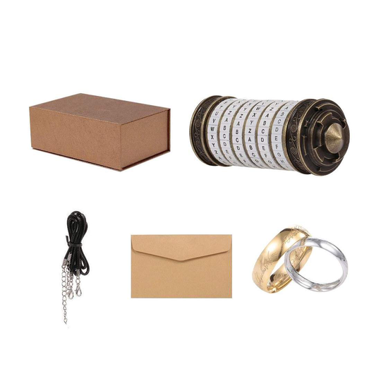Da Vinci-koden, Cryptex med Ringar - Guld och Vit