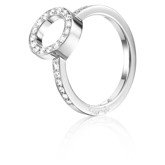 Circle Of Love I Ring Vitguld