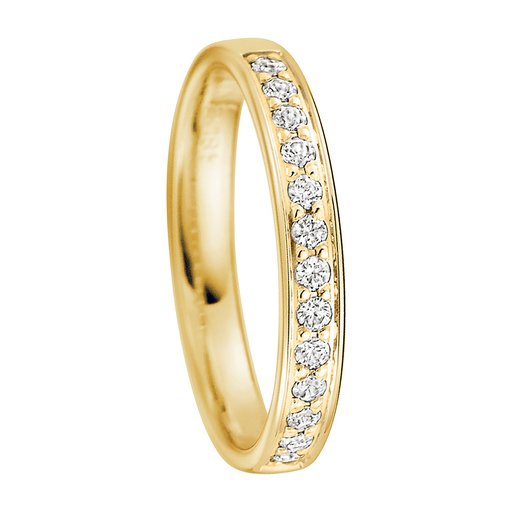 Diamantring i 18K guld, 60