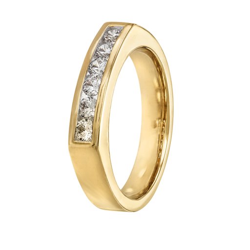 Diamantring i 18K guld, 20.0