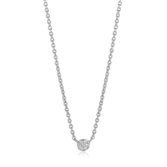 CECINA halsband vita Zirkoner (silver)