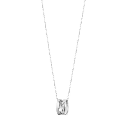 FUSION OPEN Hängsmycke Vitguld PAVÉ 0.22 CT