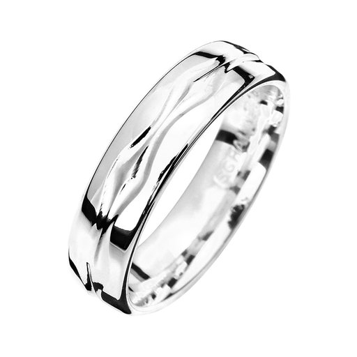 Förlovningsring i äkta silver 5mm, 44