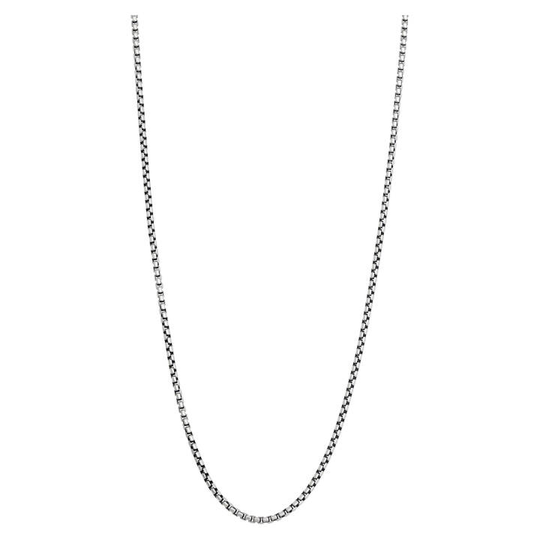 Silverhalsband ärtlänk. 70+5cm