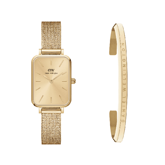 Daniel Wellington DW Quadro Unitone + Classic Bracelet Small 20x26mm Gold
