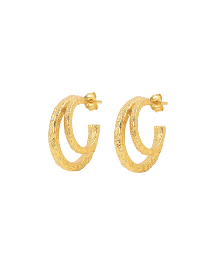 Double city hoops (Guld)