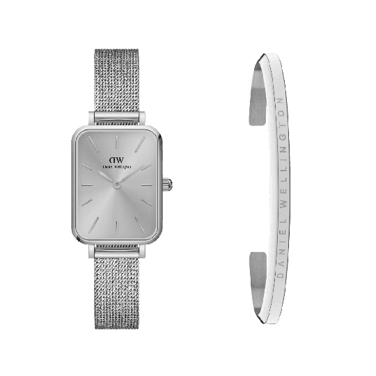 Daniel Wellington DW Quadro Unitone + Classic Bracelet Small 20x26mm Silver