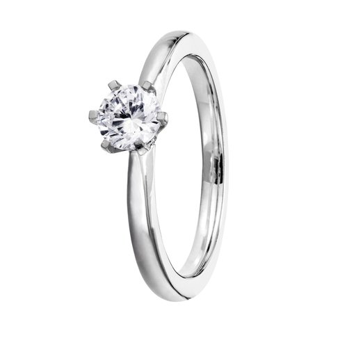 Diamantring i platina, 18.0