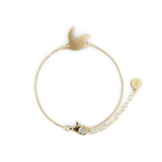 Peace brace armband guld