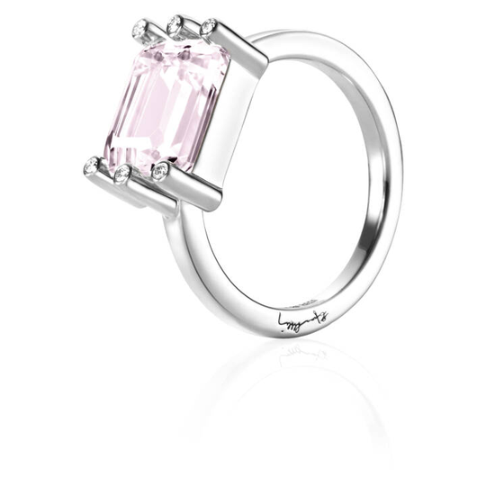 Beautiful Dreamer - Moganite Ring Vitguld