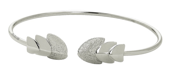 Roof bangle brace armband flex Silver