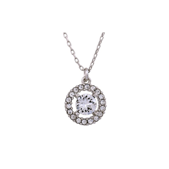 Miss Miranda halsband - Crystal (silver)