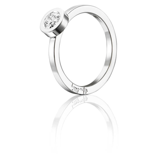 The Wedding Thin 0.40 ct diamant Ring Hvidguld