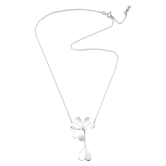 Four Clover Halsband Silver 42-45 cm