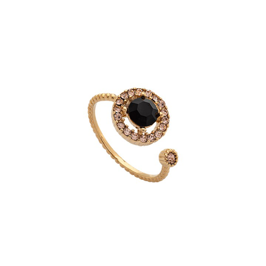 Miranda ring - Jet (guld)