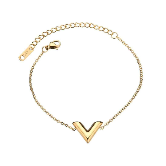Armband, Smycke med V-form - Guld