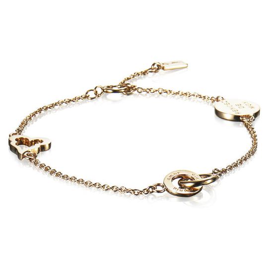 Mini Love Armband Guld 15-19 cm