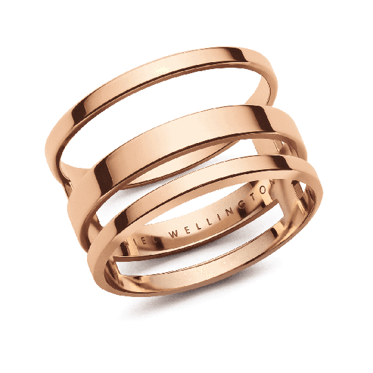 Daniel Wellington DW Elan Triad Ring 15MM Roséguld
