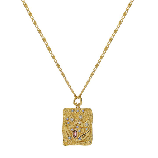 Fleur halsband (guld) 43 cm