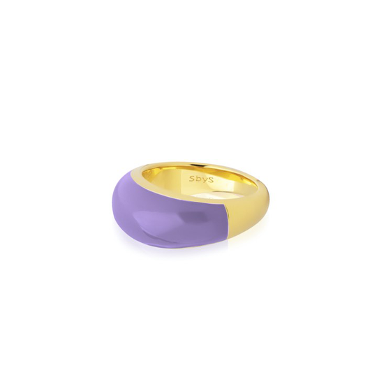 Enamel bold ring 54