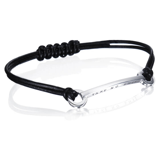Take No Shit Leather Armband