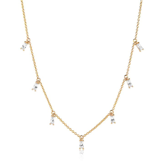 PRINCESS BAGUETTE Halsband (guld)