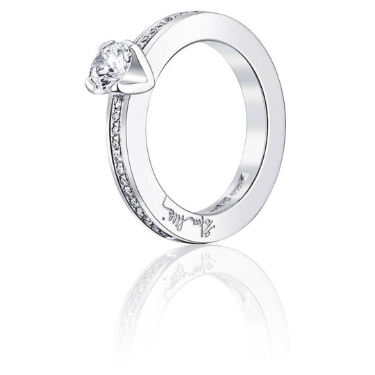 Heart To Heart 0.50 ct diamant Ring Vitguld