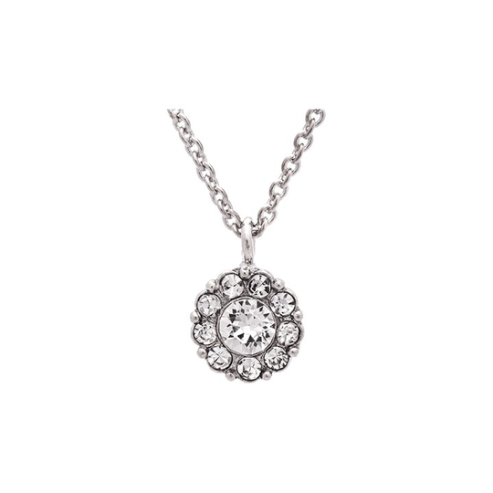 Petite Miss Sofia halsband - Crystal (silver)