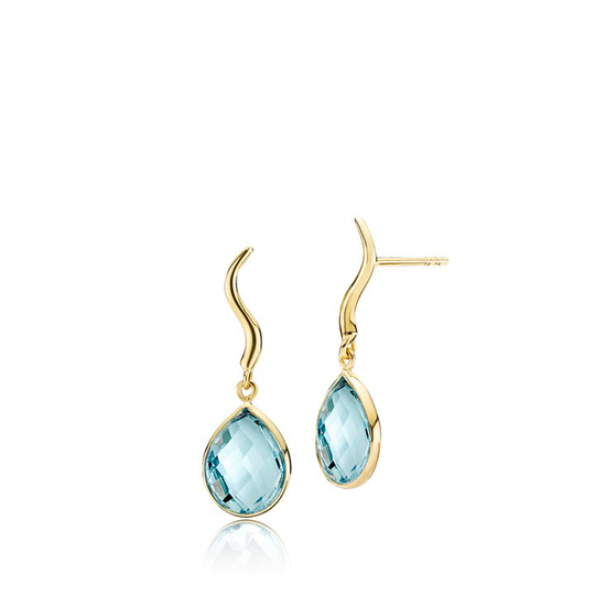 MARIE Örhänge AQUABLUE Guld