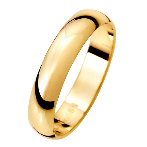Förlovningsring i 9K guld 4mm, 52