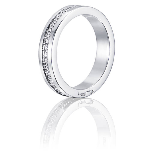4½ & Stars Ring Vitguld