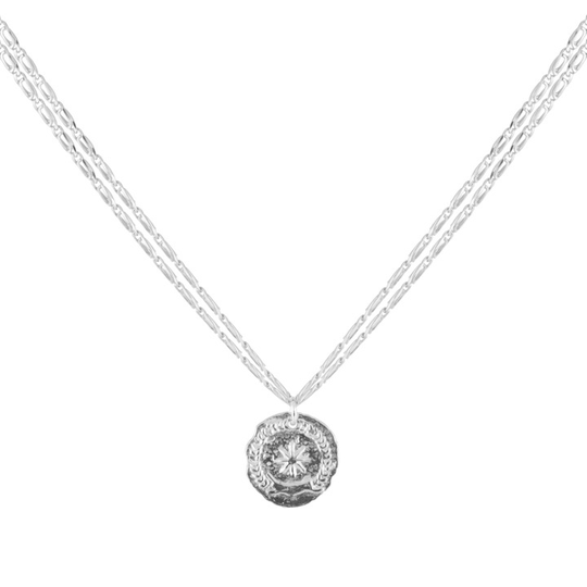 Victory long/short halsband 75-85 Silver
