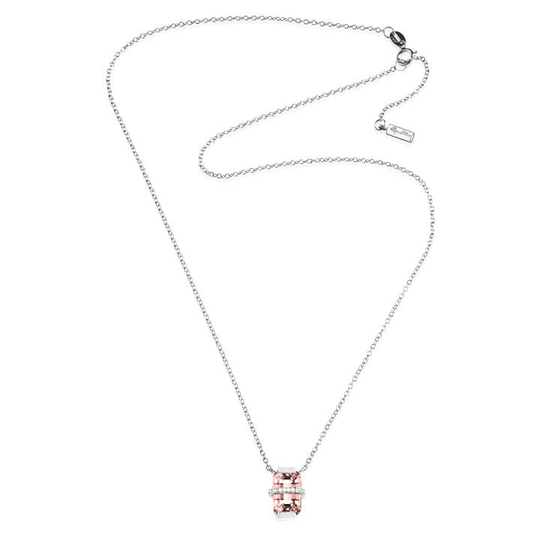 Little Bend Over - Morganite Halsband Vitguld 42-45 cm