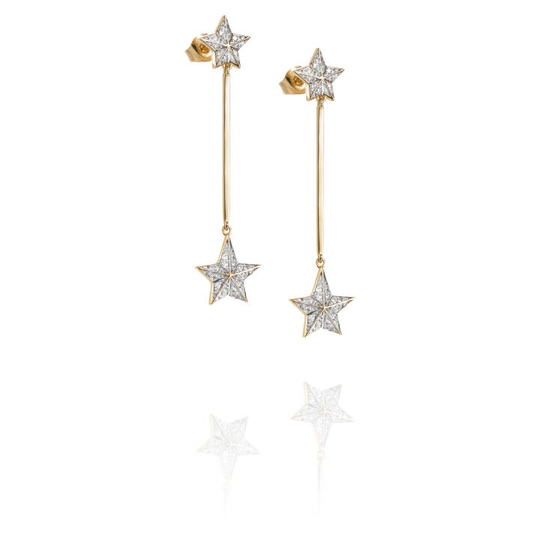 Reach The Star & Stars Örhänge Guld