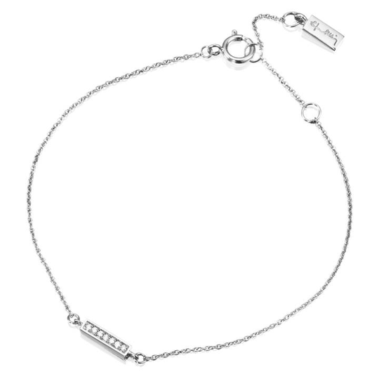 Thin StarsArmband Vitguldg 16-19 cm