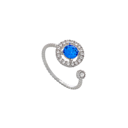 Miranda ring - Sapphire (silver)
