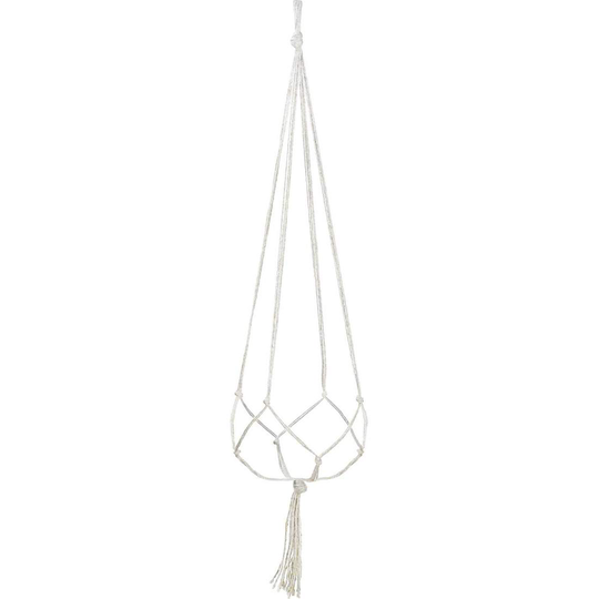 Ampel med Makraméknytning - 90 cm